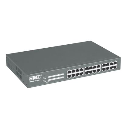 Picture of SMC 24 Port Gigabit Unmanaged Switch. 10/100/1000Mbps Includes