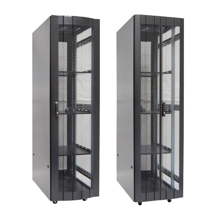 45RU Server Cabinet 1000mm deep (600 x 1000 x 2181mm) 3x Fixed Shelves, 4x Fans, 25x Cage Nuts, 4x Castors,4x Leveling Feet