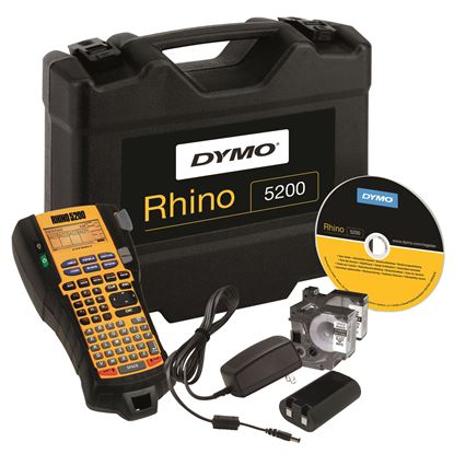 Picture of DYMO Rhino 5200 Industrial Labeller Hard Case Kit,Hot-keys to print