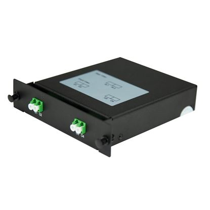 Picture of DYNAMIX PLC Fibre Optic 2:4 LC/APC Splitter NON-Cassette Rear Input