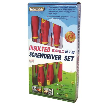 Picture of GOLDTOOL 7-Piece Electrical Insulated Screwdriver Set.