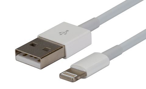 DYNAMIX 2m USB-A to Lightning Charge & Sync Cable. For Apple