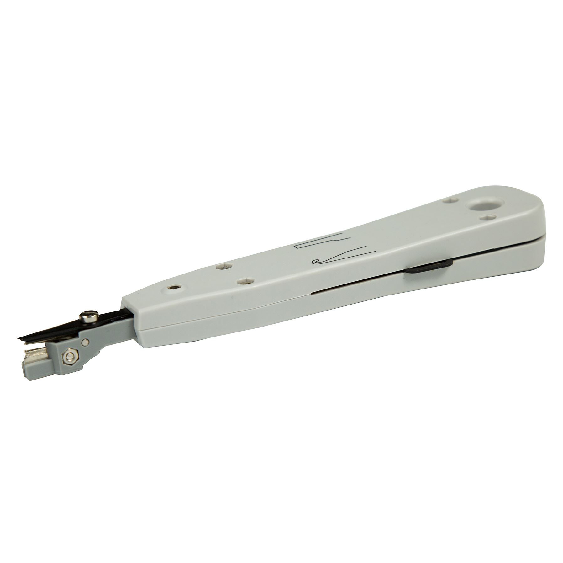Punch Down Tool for Krone Blocks. Inserts & Cuts the Wire.Easy Push Down Action. SpringLoaded Mechanism. Includes Built-in