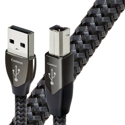 Picture of AUDIOQUEST Carbon 3.0M USB A to B 5% silver, solid. Hard-cell