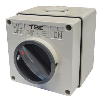 Picture of TRADESAVE Weatherproof Switch, 3 Pole 20A, IP66 Rating ,Stainless