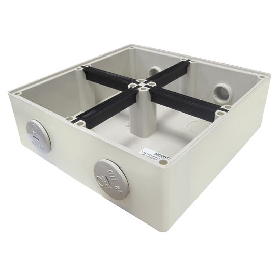 Picture of TRADESAVE Mounting Base 4 Gang IP66, Stainless Steel Cover