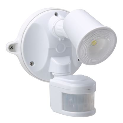 Picture of HOUSEWATCH 10W Single LED Spotlight with Motion Sensor. IP54. Passive