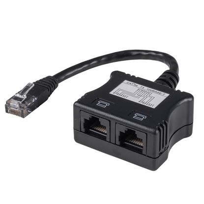 Picture of DYNAMIX RJ45 Dual Adapter (2x Analogue Ph.) with short cable