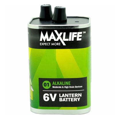 Picture of MAXLIFE 6V Alkaline Super Heavy Duty Single Battery.