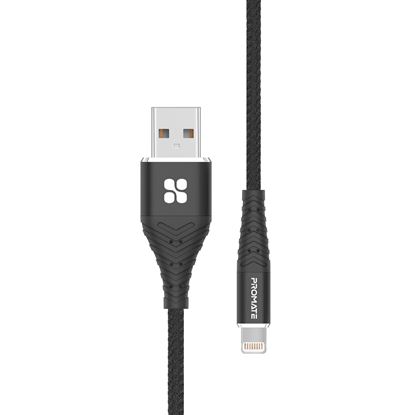 Picture of PROMATE Braided USB-A to Lightning Connector Cable, 2.4A Fast