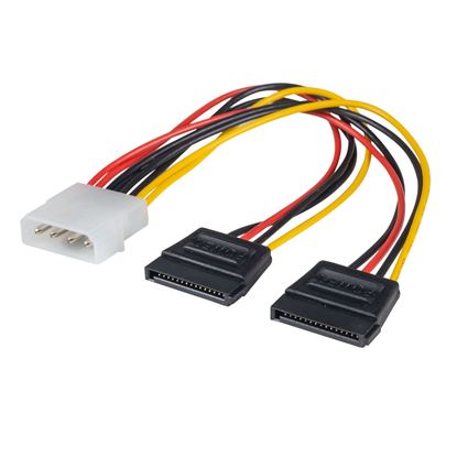 Picture of DYNAMIX Dual Port Serial ATA Power Splitter Cable, Converts