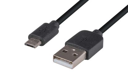 Picture of DYNAMIX 0.3m USB 2.0 Micro-B Male to USB-A Male Connectors.