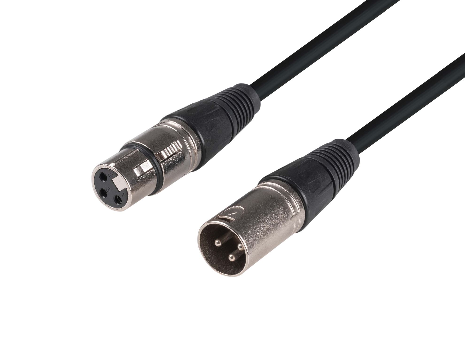 2m XLR 3-Pin Male to Female Balanced Audio Cable