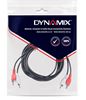 Picture of DYNAMIX 5m RCA Audio Cable 2 RCA to 2 RCA Plugs, Coloured Red &
