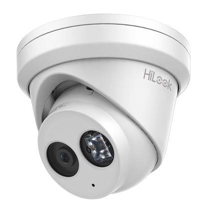 Picture of HILOOK 8MP IP POE Turret Camera with 2.8mm Fixed Lens. H265. Max IR