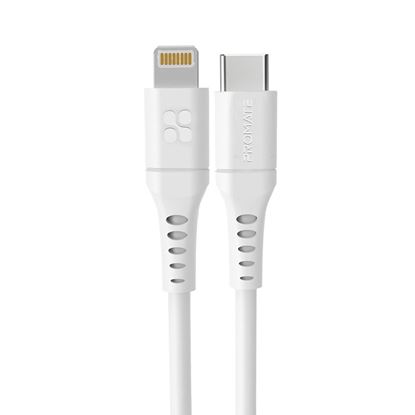 Picture of PROMATE 1.2m 20W PD USB-C to Lightning Charge & Sync Cable.