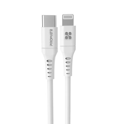 Picture of PROMATE 2m 20W PD USB-C to Lightning Charge & Sync Cable.