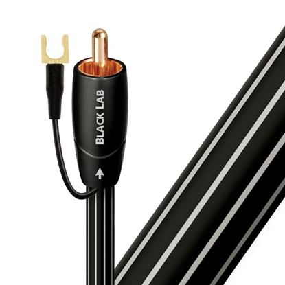 Picture of AUDIOQUEST Black lab 5M subwoofer cable. Long grain copper (LGC)