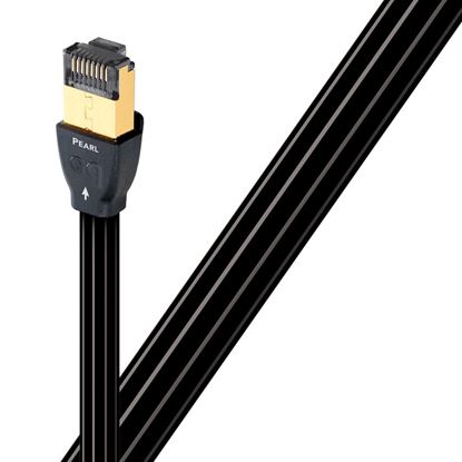 Picture of AUDIOQUEST Pearl 1.5M ethernet cable. Long grain copper (LGC).