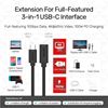 Picture of UNITEK 1m USB-C 3.1 Male to Female Extension Cable. Supports up to