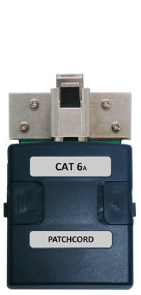 Picture of WIREXPERT Single CAT6A Patch Cord (PC) Adapter with Test Jack Mount