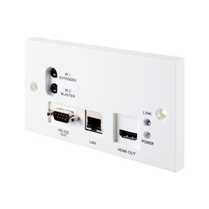 Picture of CYP HDBT HDMI Receiver Wall Plate 5Play: HDMI, PoE, (IR & RS323) &