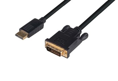 Picture of DYNAMIX 1.5M DisplayPort Source to DVI-D Monitor Male Active