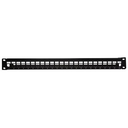 Picture of DYNAMIX Cat6A 180 Unshielded Keystone patch panel,  24 Port