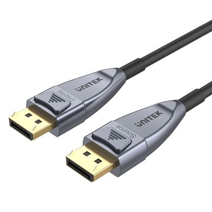 Picture of UNITEK 5M Ultrapro DisplayPort 1.4 Active Optical Cable.