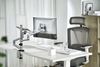 Picture of BRATECK 17"-32" Dual  Arm Premium Articulating Monitor Arm & PC Tray.