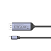 Picture of UNITEK 1.8m USB-C DisplayPort 1.4 Cable in Aluminium Housing.