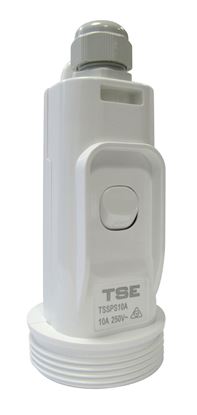 Picture of TRADESAVE 10A 250V Suspended Single Switch Socket Plug.
