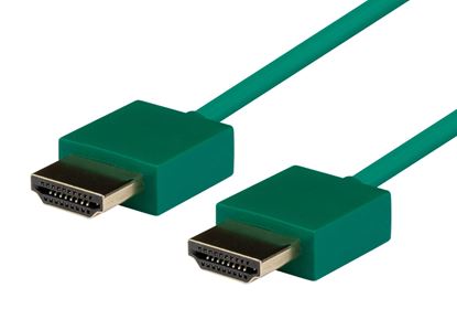 Picture of DYNAMIX 2M HDMI GREEN Nano High Speed With Ethernet Cable. Designed