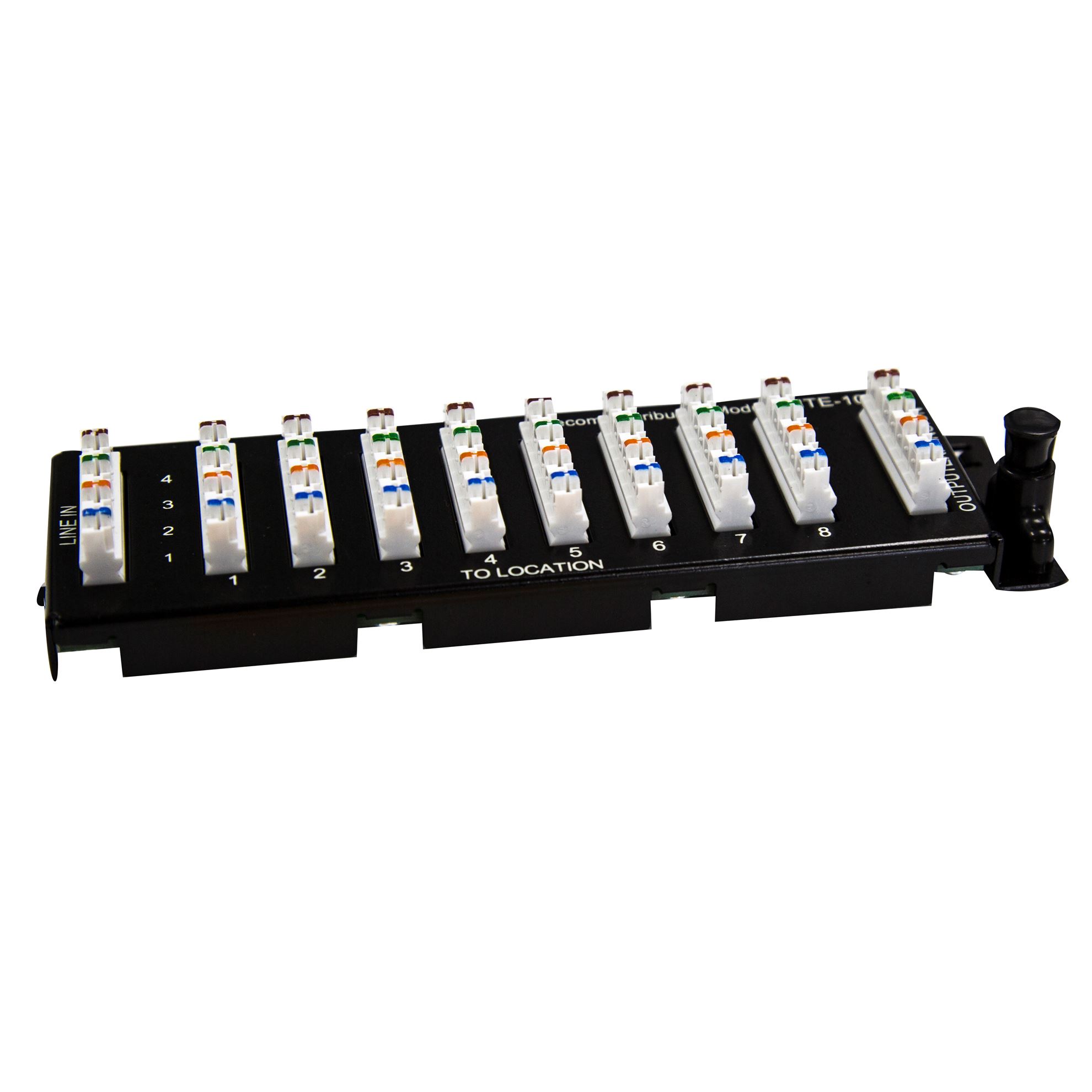 8 Port 110 Punch Down Telco Distribution Module for HWS range