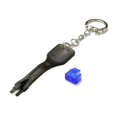 Picture of DYNAMIX RJ45 Port Security Lock. Pack of 25 with Tool.