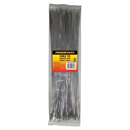 Picture of Powerforce Cable Tie 316SS 520mm x 4.6mm 100pk