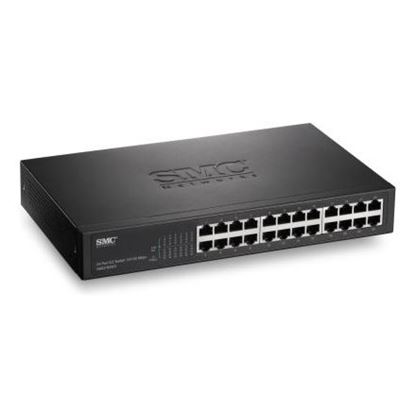 Picture of SMC 24 Port 10/100Mbps Unmanaged Rack Mountable Switch.