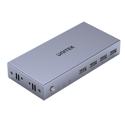 Picture of UNITEK HDMI KVM 2-in-1-Out Switch & Supports 4K@60Hz UHD.