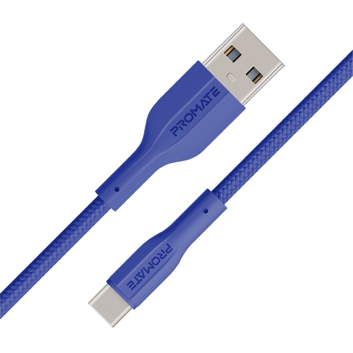 PROMATE 1M USB-A to USB-C Super Flexible Cable. Supports 2A
