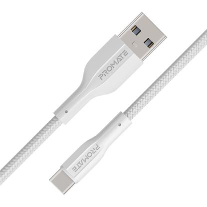 Picture of PROMATE 1M USB-A to USB-C Super Flexible Cable. Supports 2A