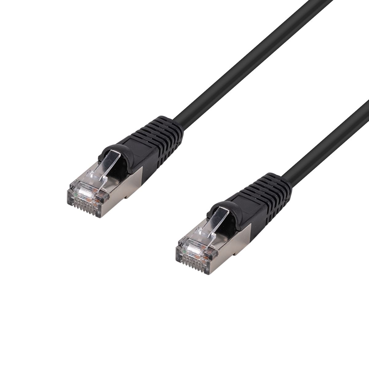 7.5M Cat6A Black SFTP 10G Patch Lead