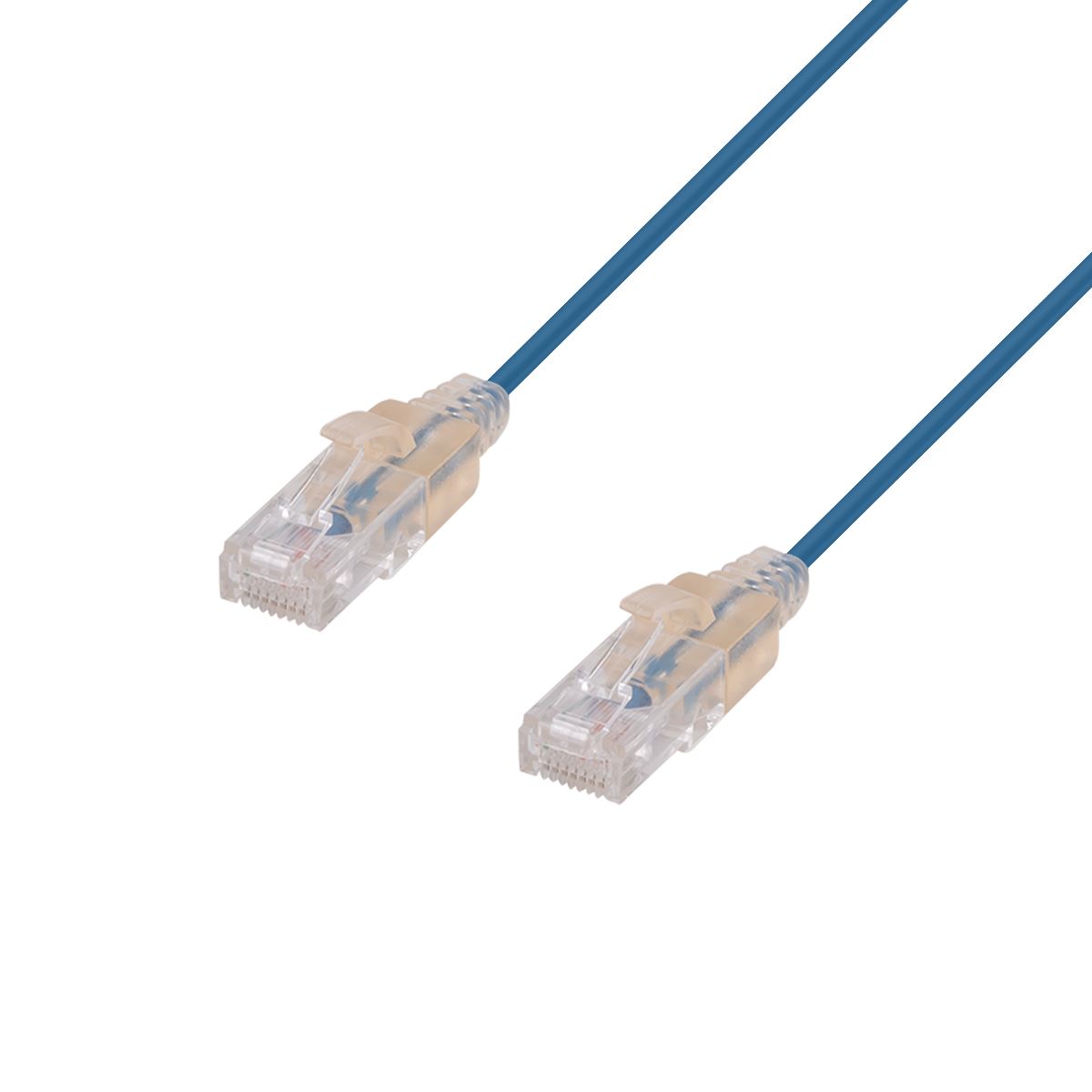0.75M Cat6A Blue Slimline Patch Lead (UTP)