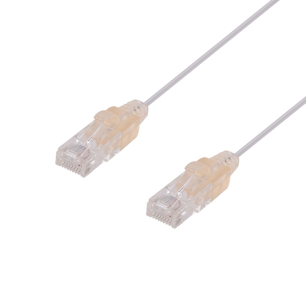 0.25m Cat6A 10G White Ultra-Slim Component Level UTP