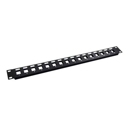 Picture of DYNAMIX 19' 12 Port Unloaded Patch Panel Keystone Inserts, 1RU