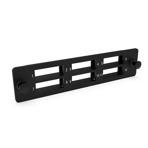 Picture of DYNAMIX SC Duplex/LC Quad 6 Port Plate Unloaded, 2x Tier Screw less
