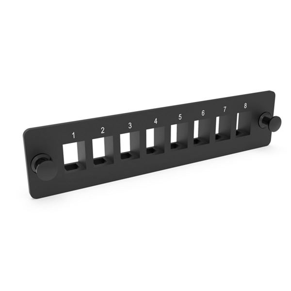 Picture of DYNAMIX SC Simplex/LC Duplex 8 Port Plate Unloaded, 2x Tier Screw