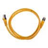 Picture of DYNAMIX 1m Cat6A S/FTP Yellow Slimline Shielded 10G Patch Lead.