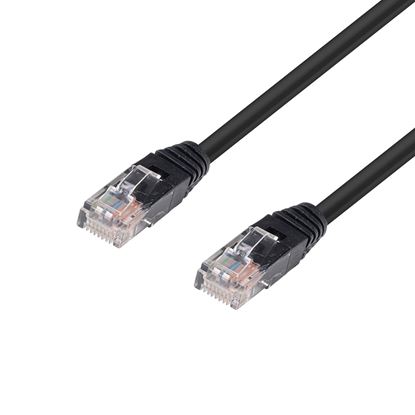 Picture of DYNAMIX 7.5m Cat5e Black UTP Patch Lead (T568A Specification) 100MHz