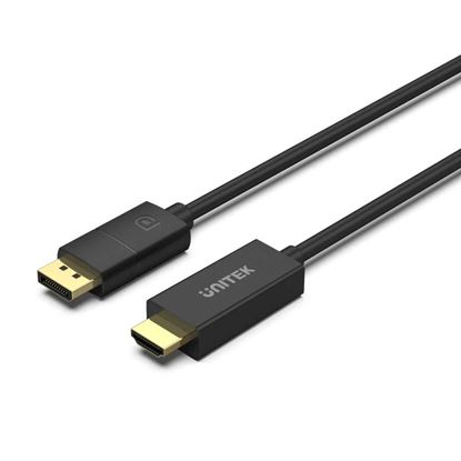 Picture of UNITEK 1.8m DisplayPort to HDMI Cable. Supports Max Res up to