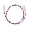 Picture of DYNAMIX 0.75m Cat6A 10G Purple Ultra-Slim Component Level UTP